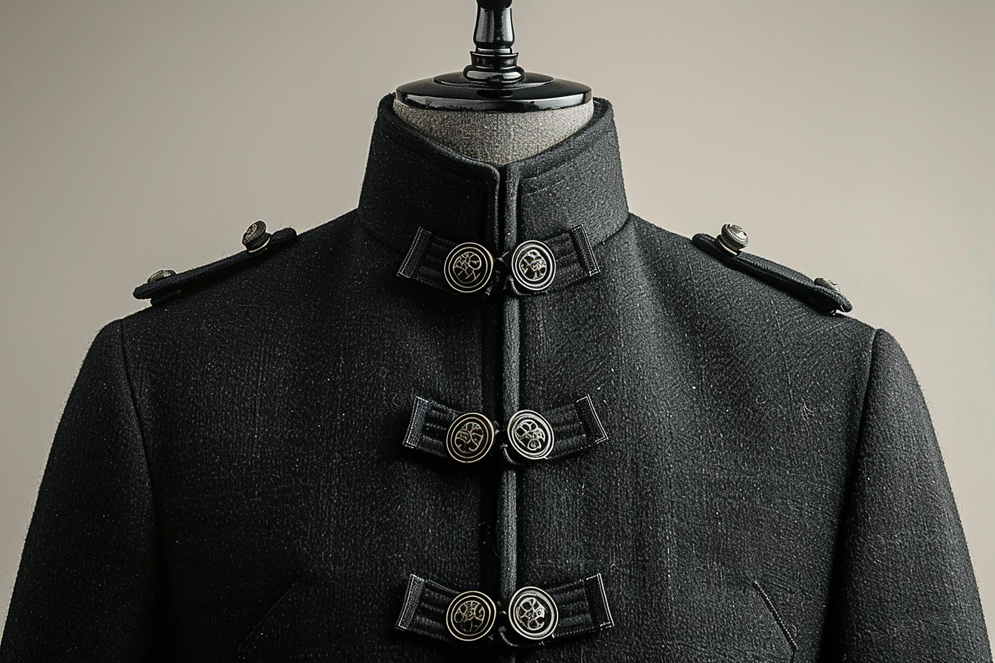 Bespoke embroidered jacket collar